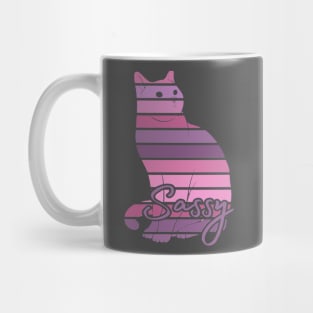 Purple Cat Art Mug